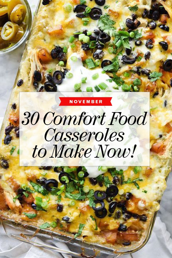 30 Casseroles de Alimentos Easy Comfort para fazer agora | foodiecrush.com #comfortfood #dinner #casserole #food #recipe #food #recipe