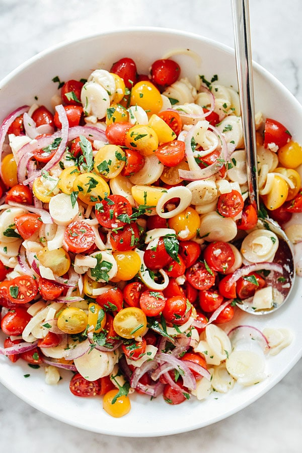 Salada de Tomate e Corações de Palma | foodiecrush.com