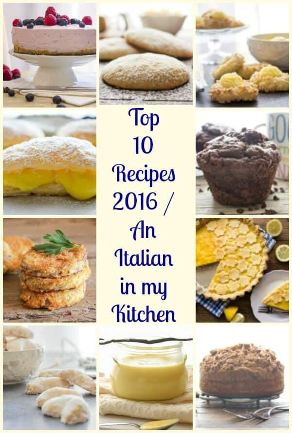 Top 10 Receitas 2016, dos biscoitos aos bolos aos vegetarianos, Um italiano na minha Cozinha o melhor de 2016 o melhor da minha cozinha.