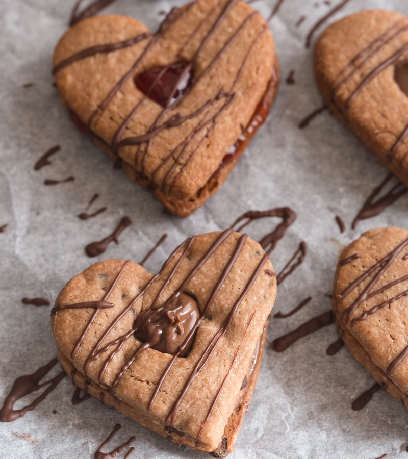 Biscoitos de Chocolate Valentine