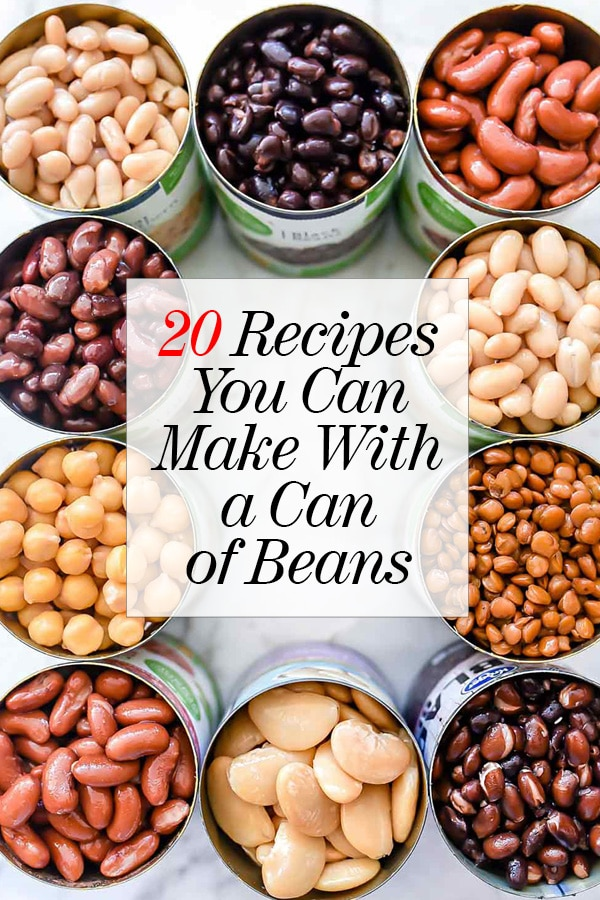 20 receitas que você pode fazer com uma lata de feijão | foodiecrush.com # feijões #dinner #recipes