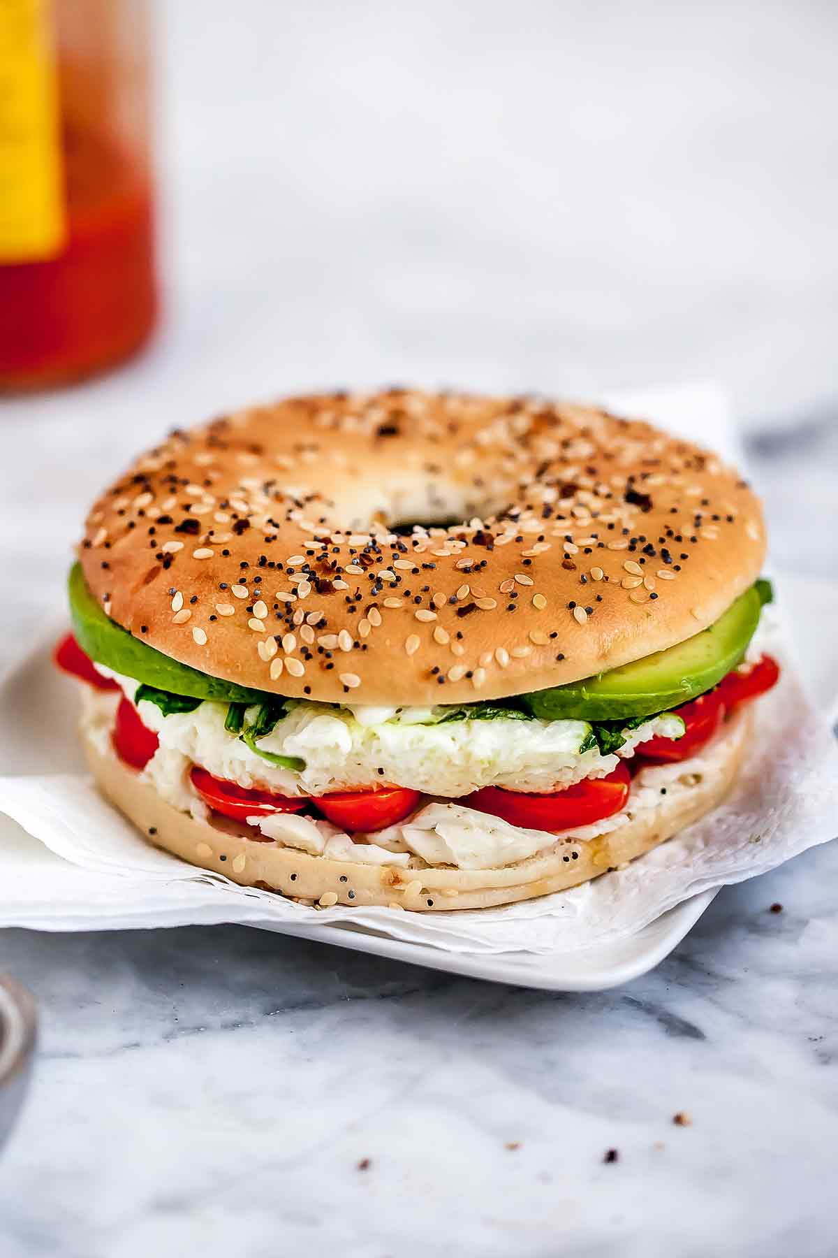 Sanduíche de Microondas de Pequeno Almoço com Ovo Foodiecrush.com