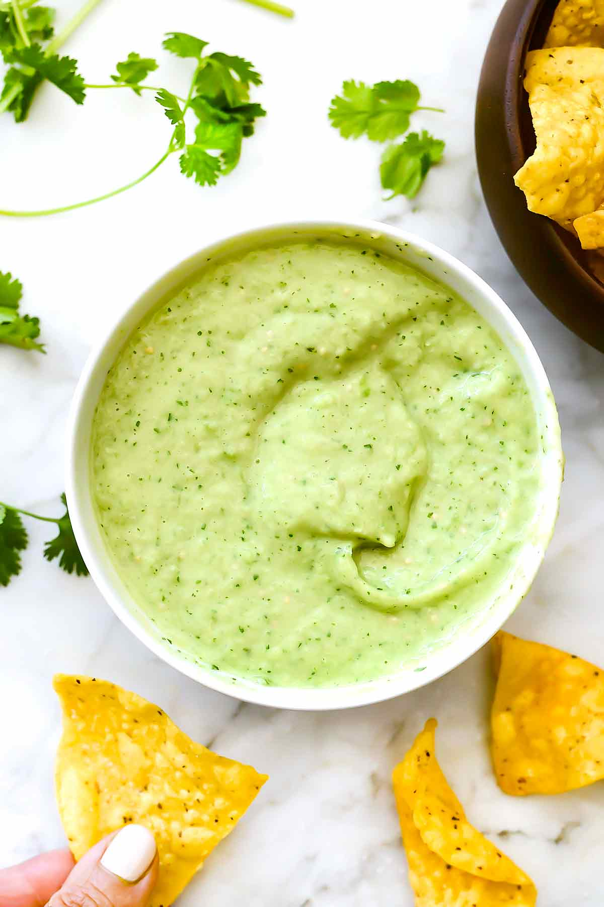 Creamy Avocado Salsa Verde | foodiecrush.com