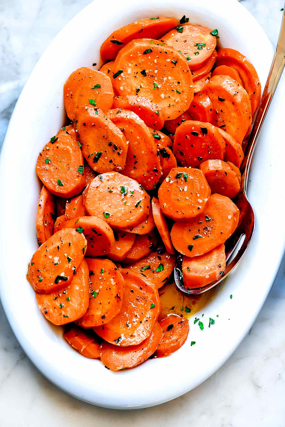 Cenouras vidradas foodiecrush.com #carrots #carrots #sidade #fasy #brownsugar #recipe