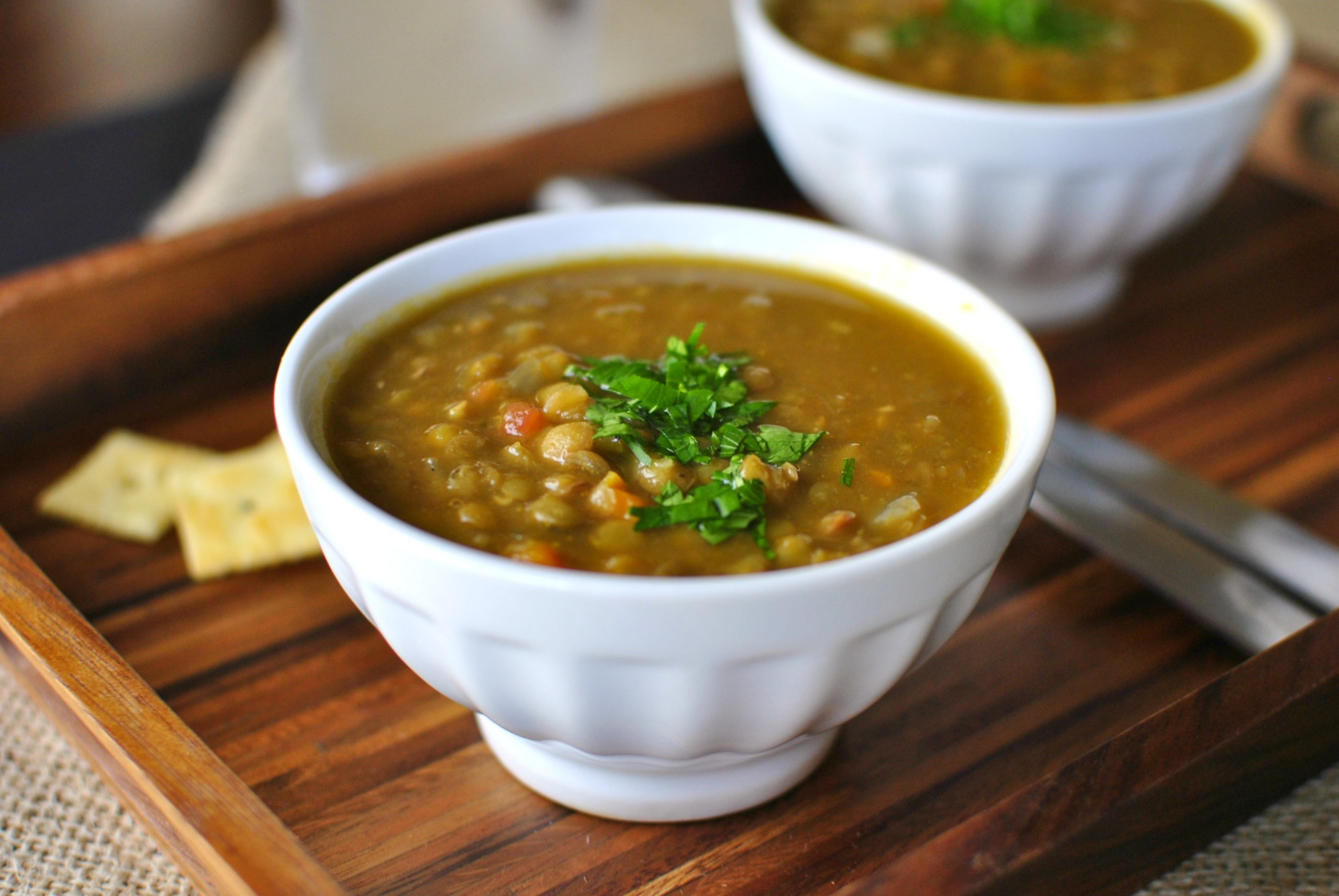 Sopa de Lentilha Vegetariana Hearty