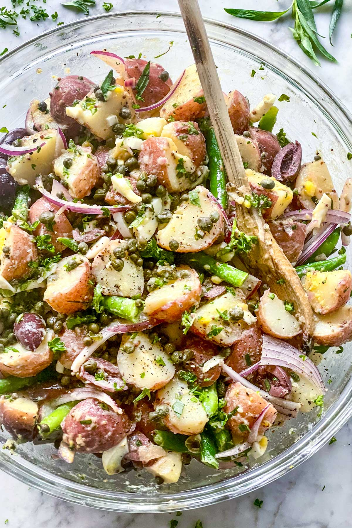 Nicoise Potata Salada foodiecrush.com