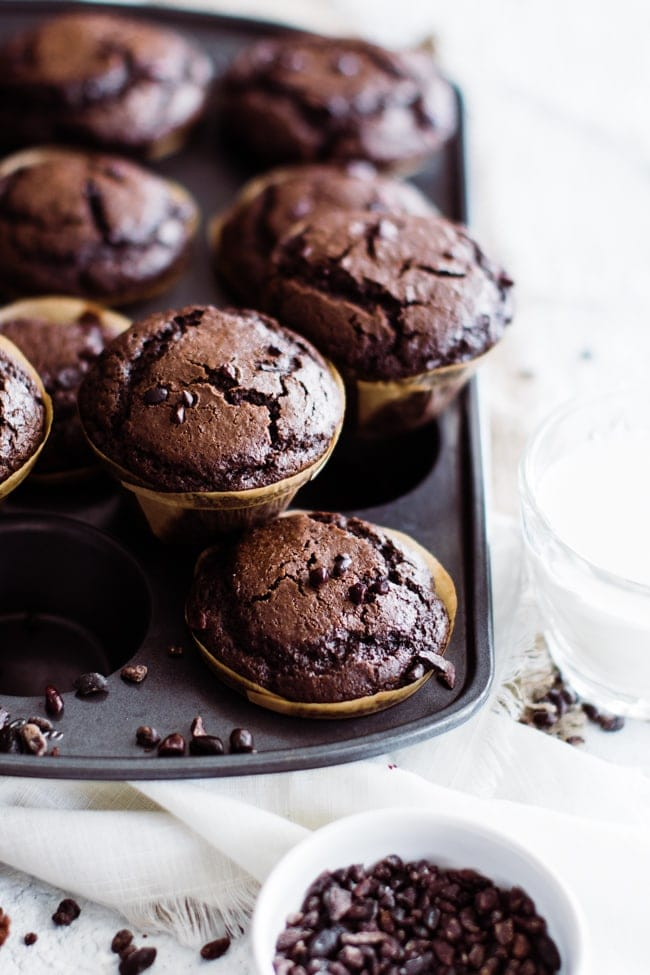 Muffins de Chocolate Saudável